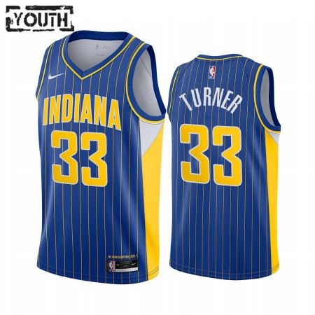 Maillot Basket Indiana Pacers Myles Turner 33 2020-21 City Edition Swingman - Enfant